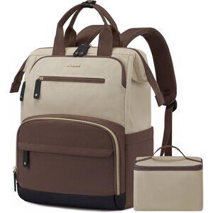 Lunch Backpack Women Insulated Cooler 15.6 Inch Laptop Travel Work Bag